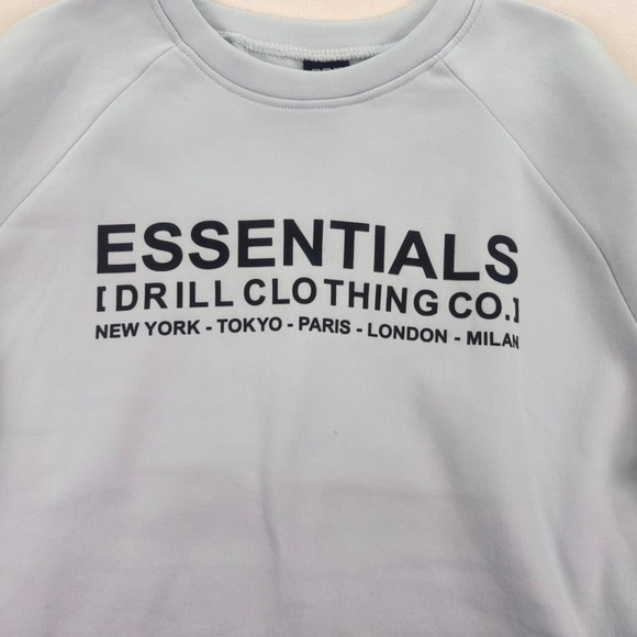 Drill Essentials Ballad Blue Logo Crewneck Sweatshirt Medium NWT - Picture 9 of 16